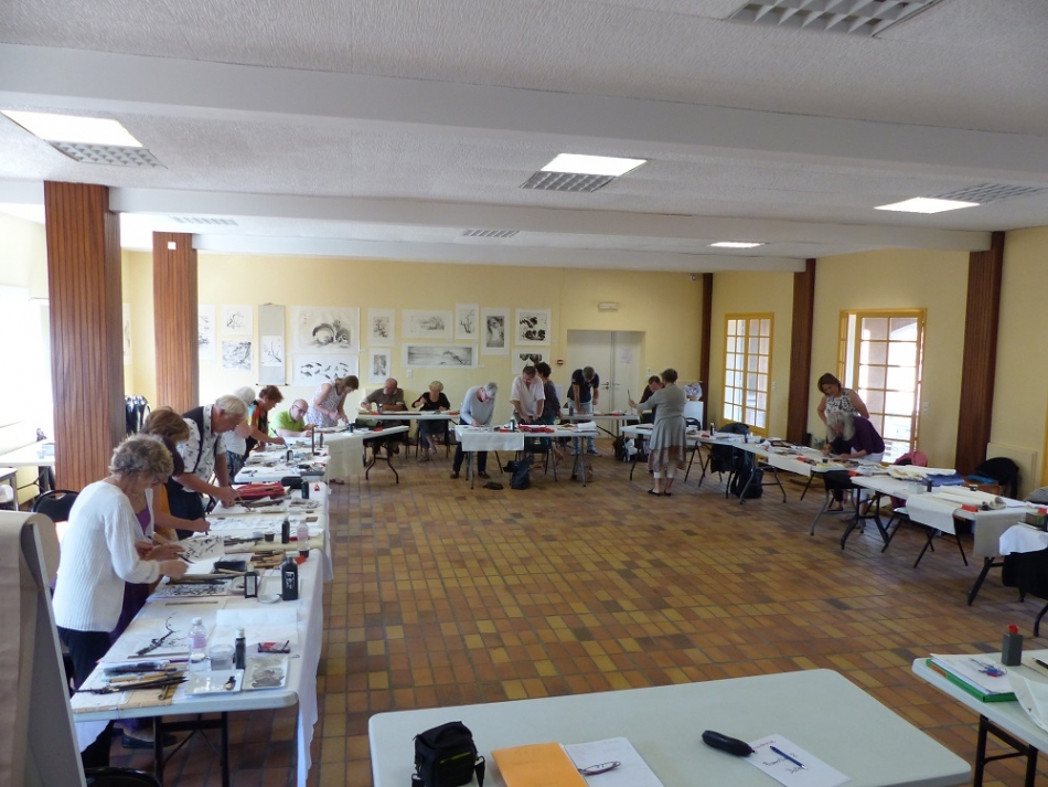 Peinture zen, sumie Robert Faure, boutique et peinture à la l'encre de